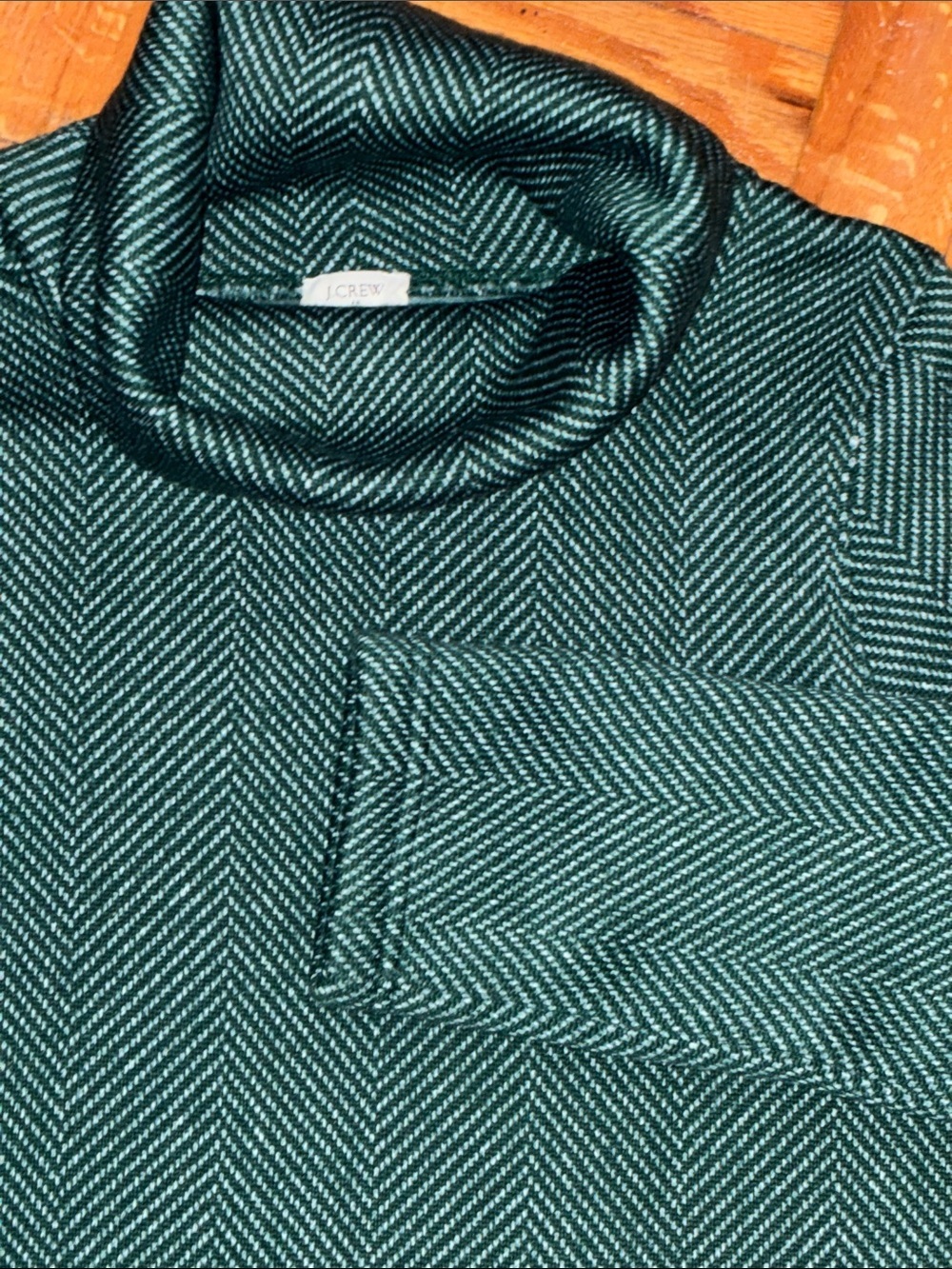 J. Crew, Women’s Size M, Green Cowl Neck Sweater